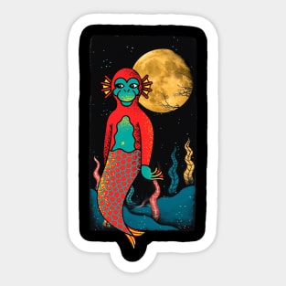 mermaid ghost Sticker